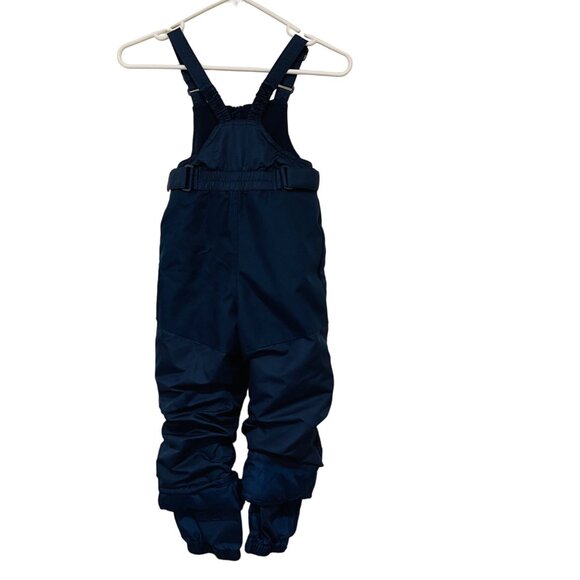 Cat & Jack Kids' Navy Snow Bib Overalls Size 4T Adjustable Straps Elastic Waist - Picture 2 of 6